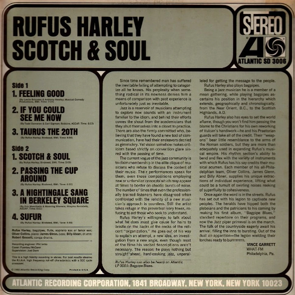 Rufus Harley - Scotch & Soul