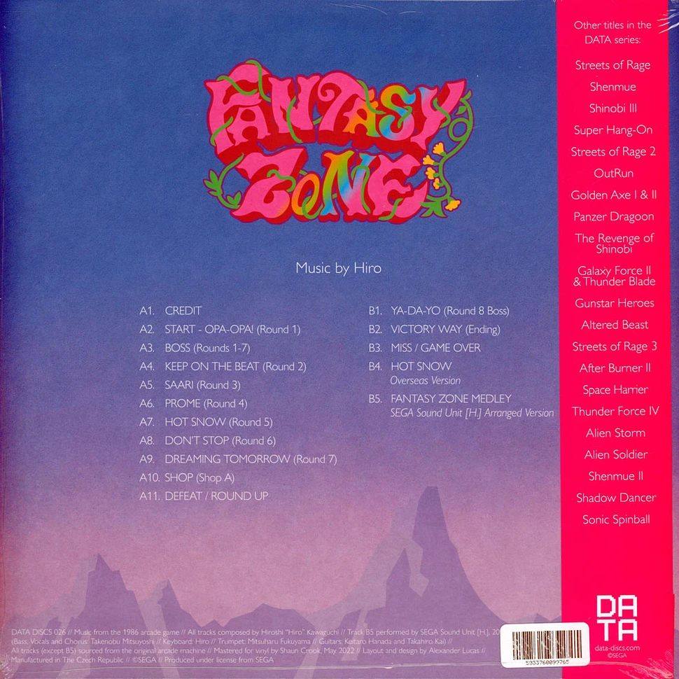 Hiroshi Kawaguchi - OST Fantasy Zone Remastered Opaque Pink Vinyl Edition