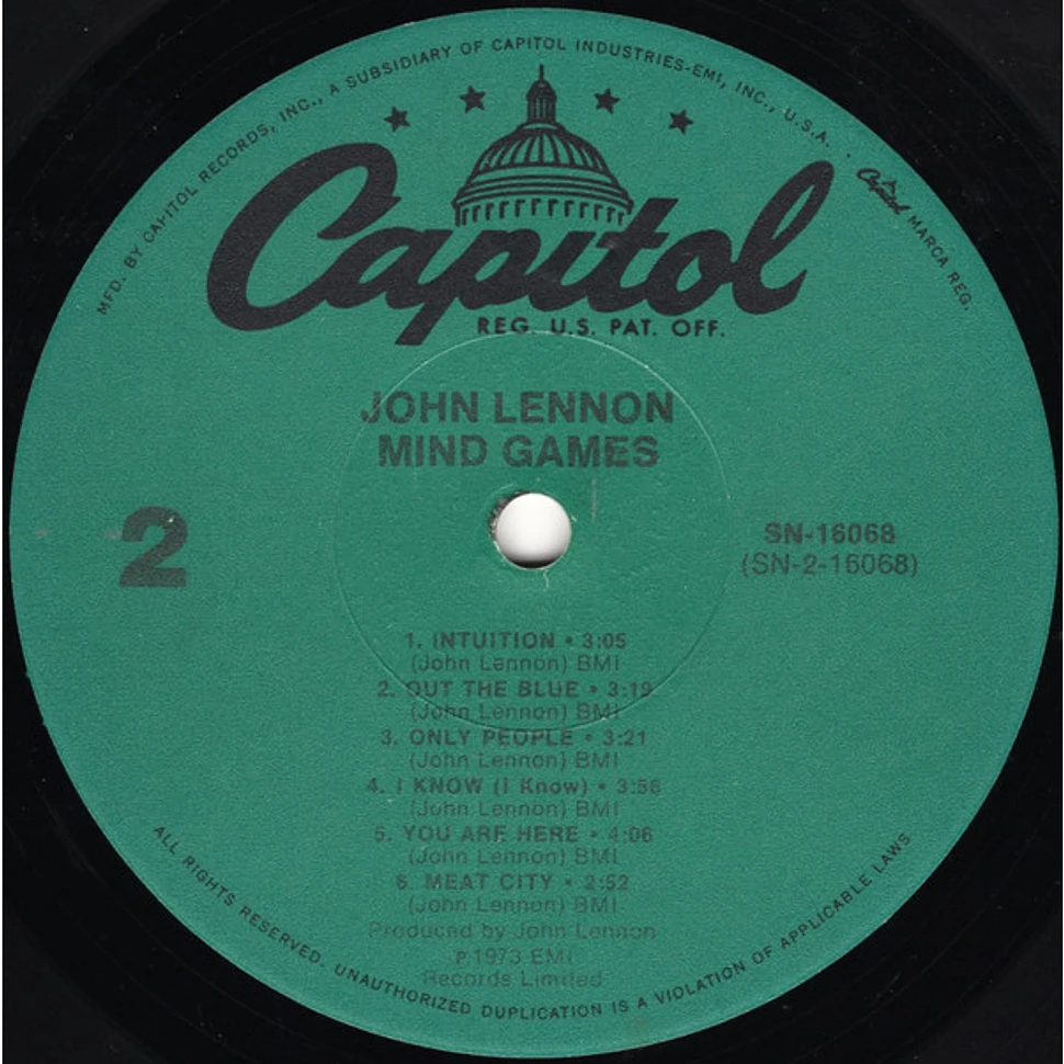 John Lennon - Mind Games