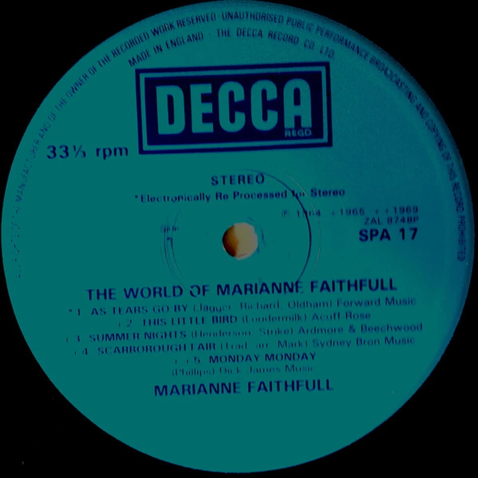 Marianne Faithfull - The World Of Marianne Faithfull