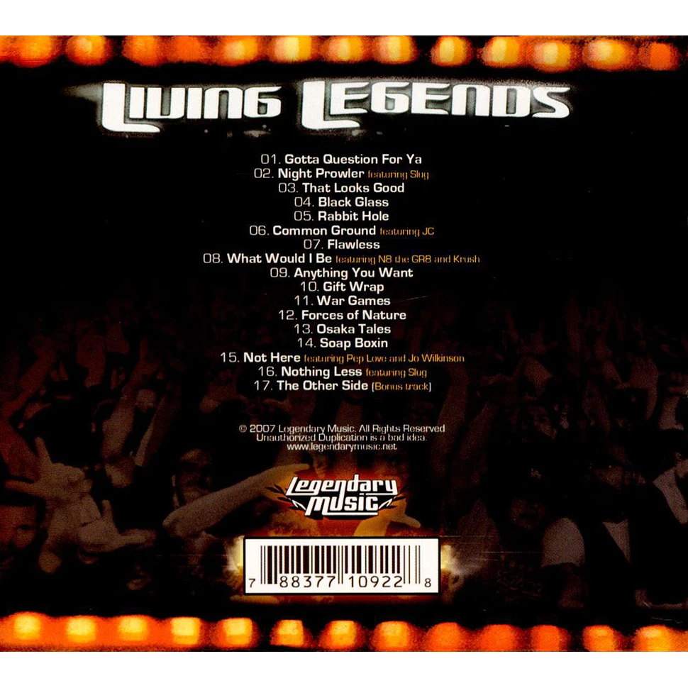 Living Legends - Almost Famous (+Bonus)