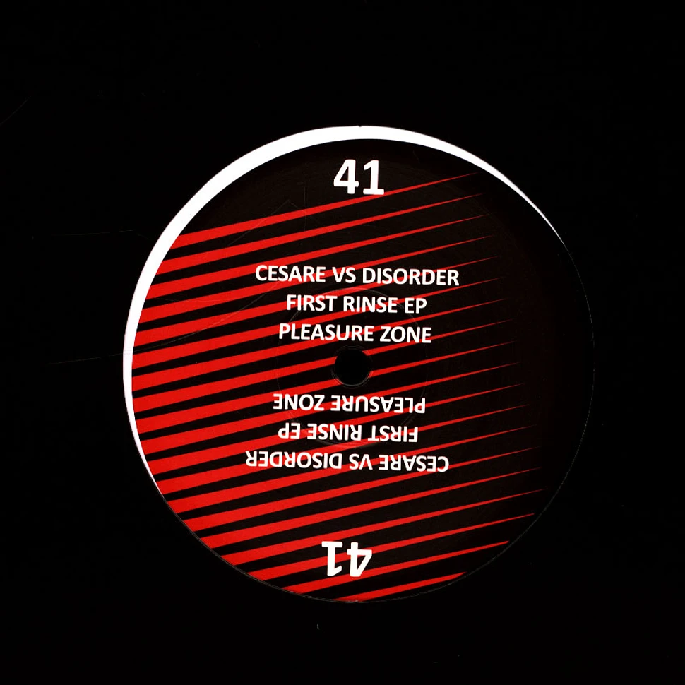 Cesare Vs Disorder - First Rinse EP