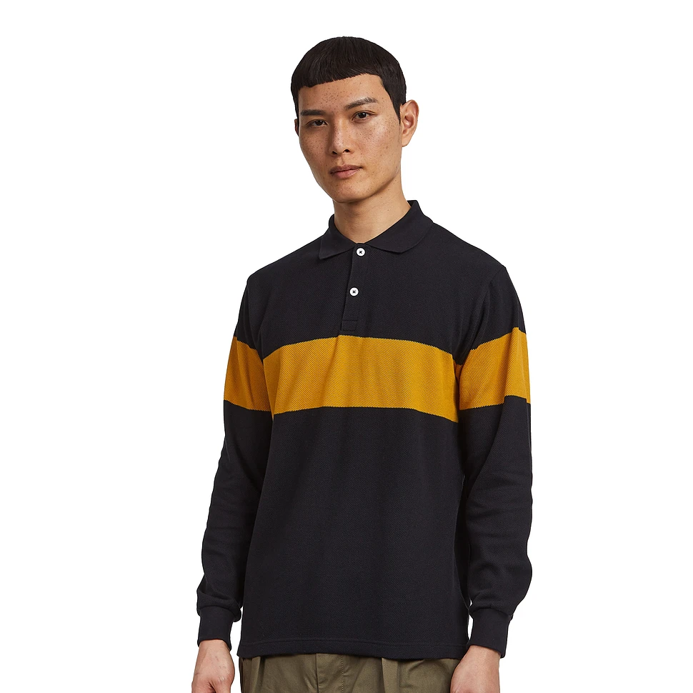 Beams Plus - Pique Polo Panel Stripe