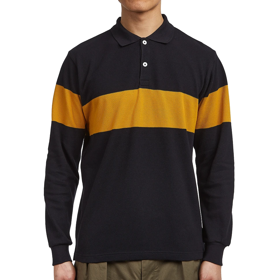 Beams Plus - Pique Polo Panel Stripe