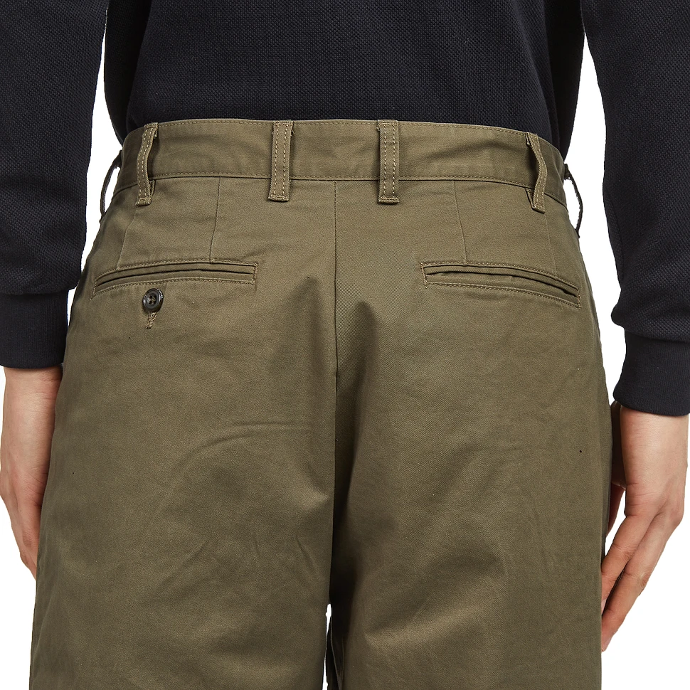 Beams Plus - 2 Pleats Tapered Twill (Olive) | HHV