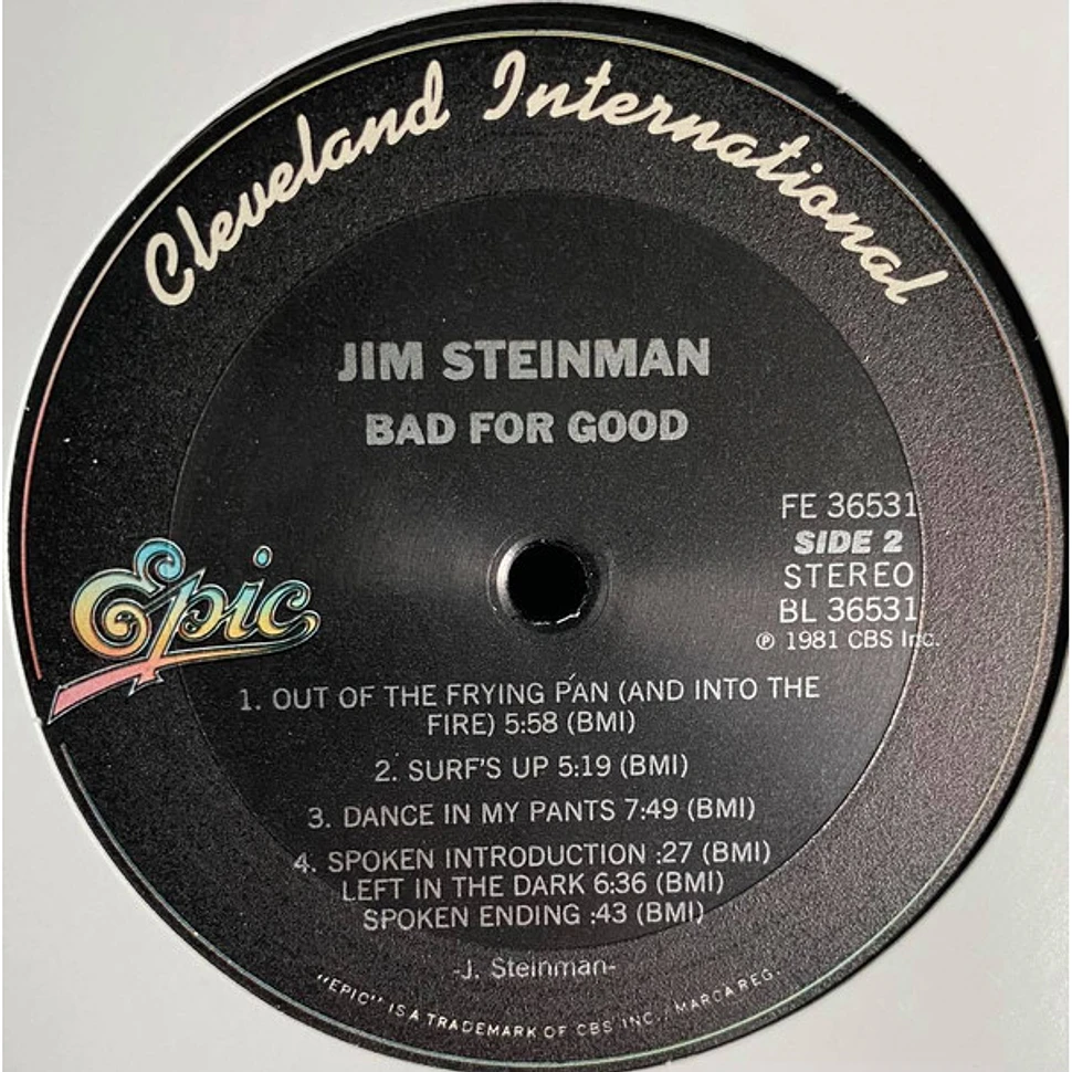 Jim Steinman - Bad For Good