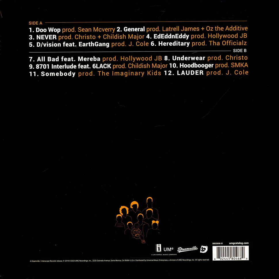J.I.D - The Never Story Black Vinyl Edition