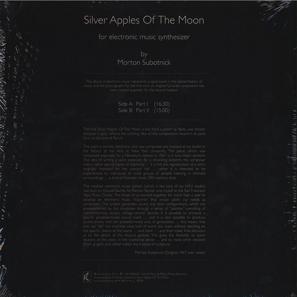 Morton Subotnick - Silver Apples Of The Moon