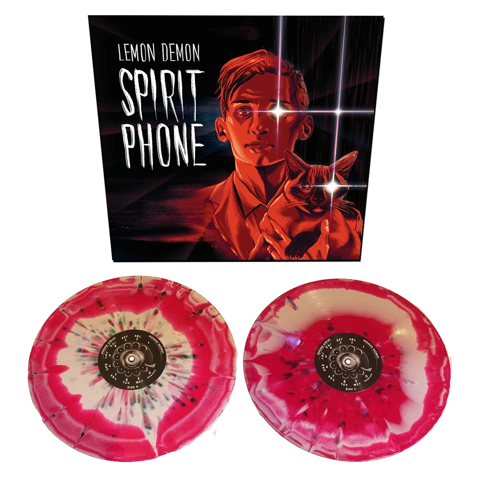 Lemon Demon - Spirit Phone Red / White w/ Splatter Vinyl Edition