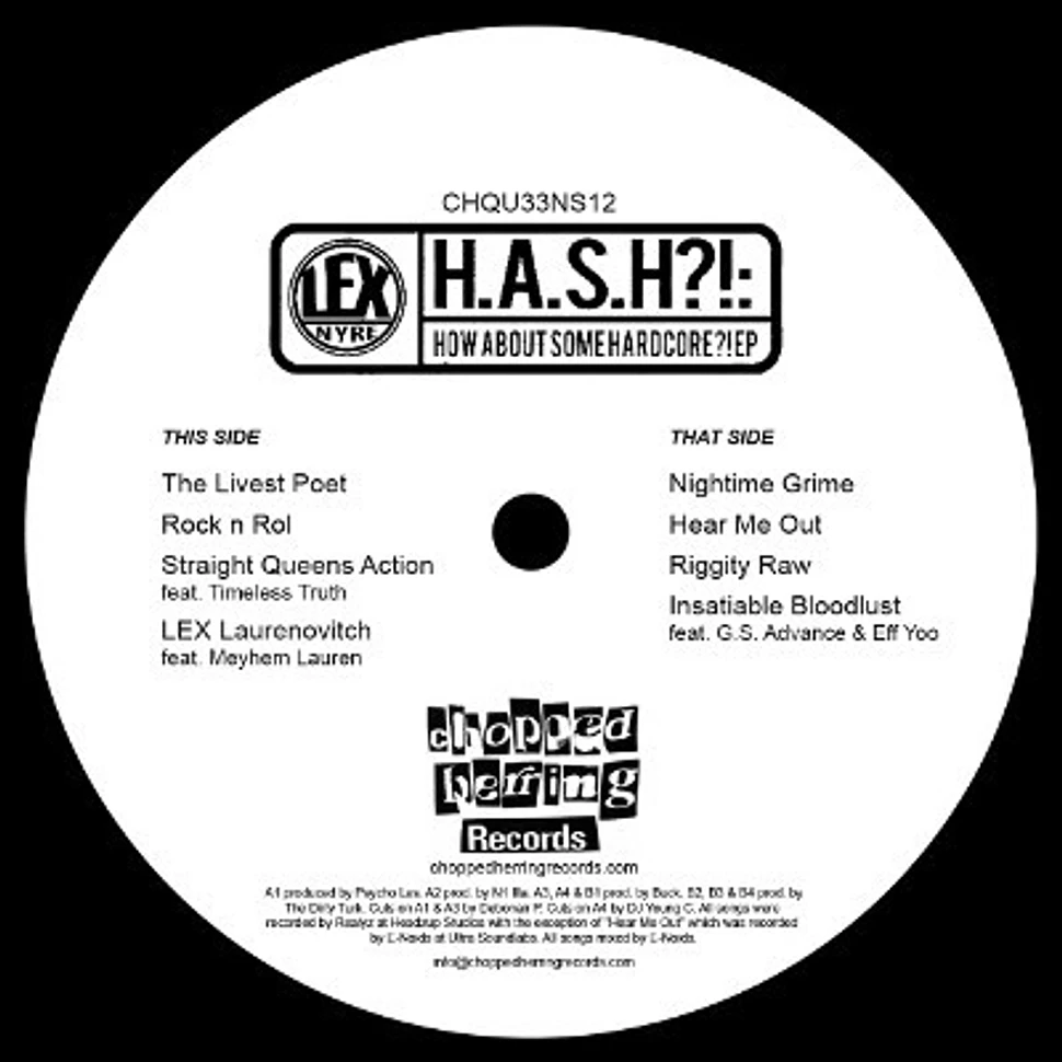 Lex - H.A.S.H?!: How About Some Hardcore?! EP