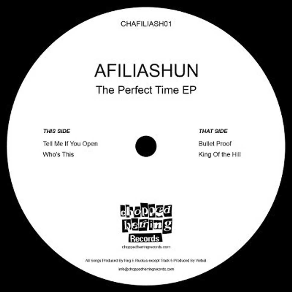 Afiliashun - The Perfect Time EP