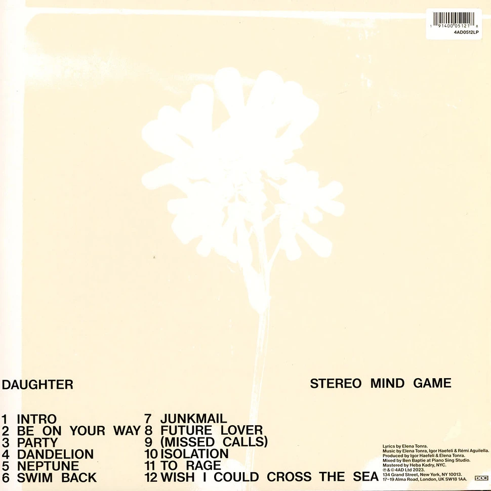 Daughter - Stereo Mind Game Black Vinyl Edition