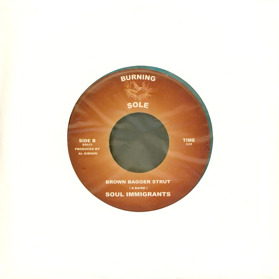 Soul Immigrants - Blame It On The Endgame / Brown Bagger Strut Turquoise Marbled Vinyl Edition