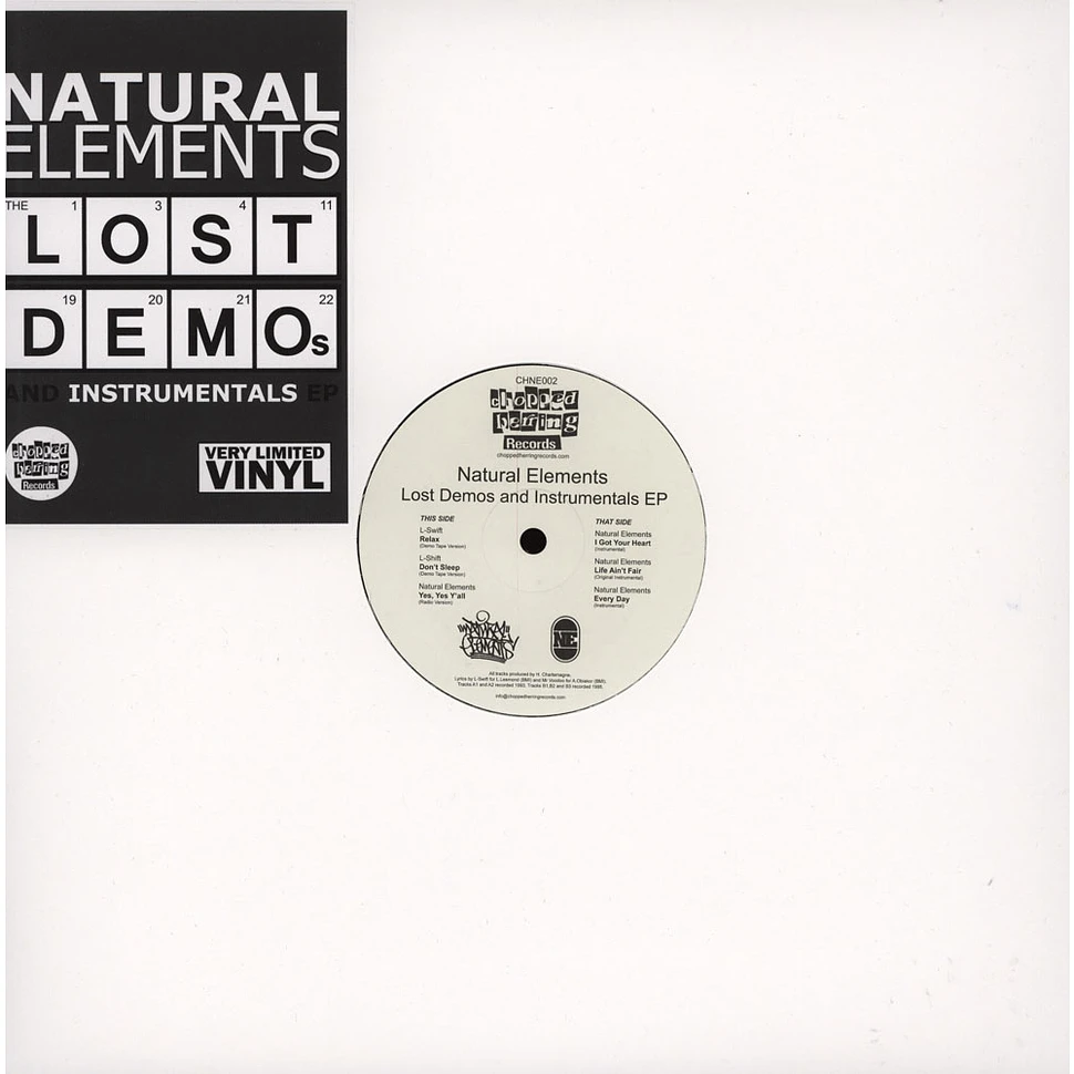 Natural Elements - Lost Demos And Instrumentals EP - Vinyl 12