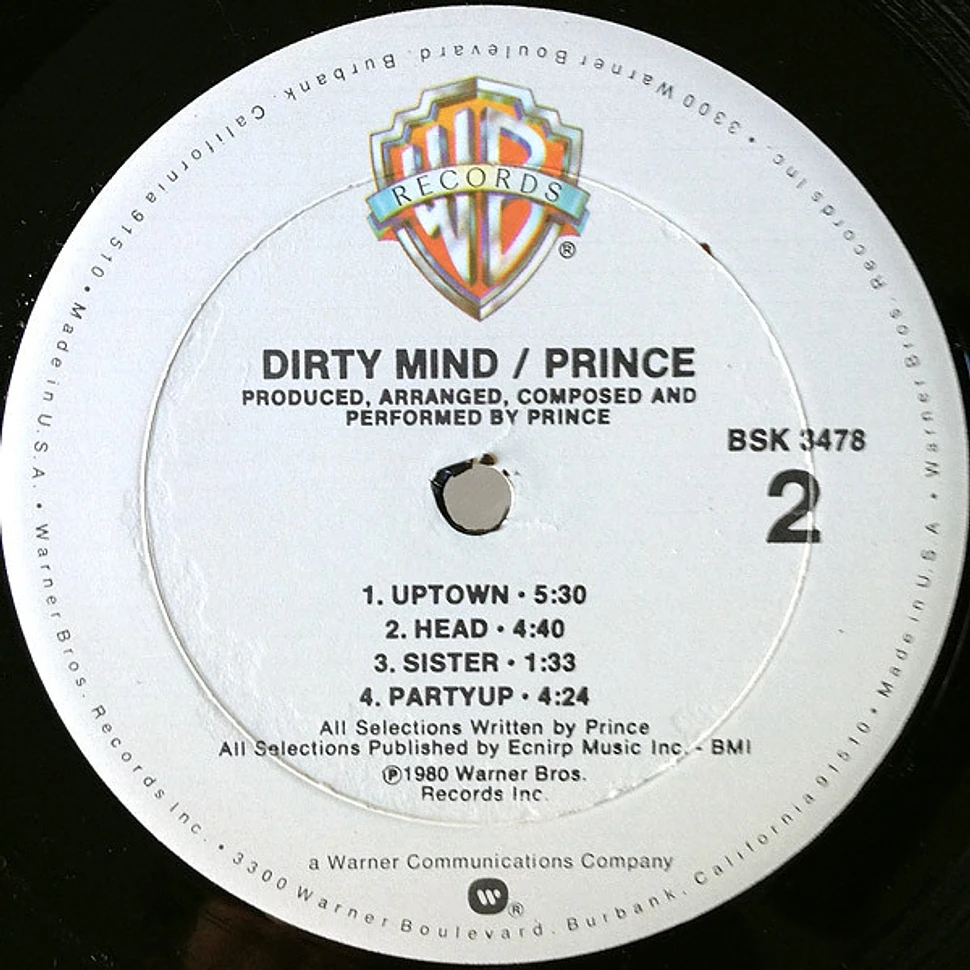 Prince - Dirty Mind