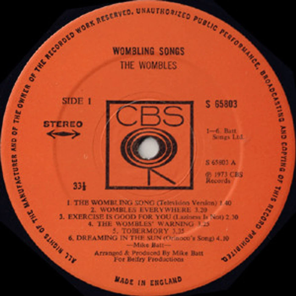 The Wombles - Wombling Songs