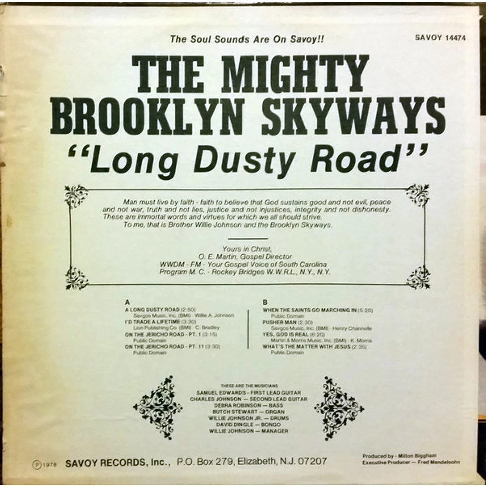 The Brooklyn Skyways - Long Dusty Road