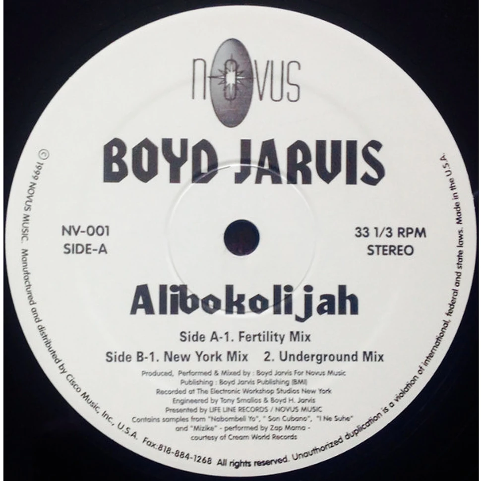 Boyd Jarvis - Alibokolijah