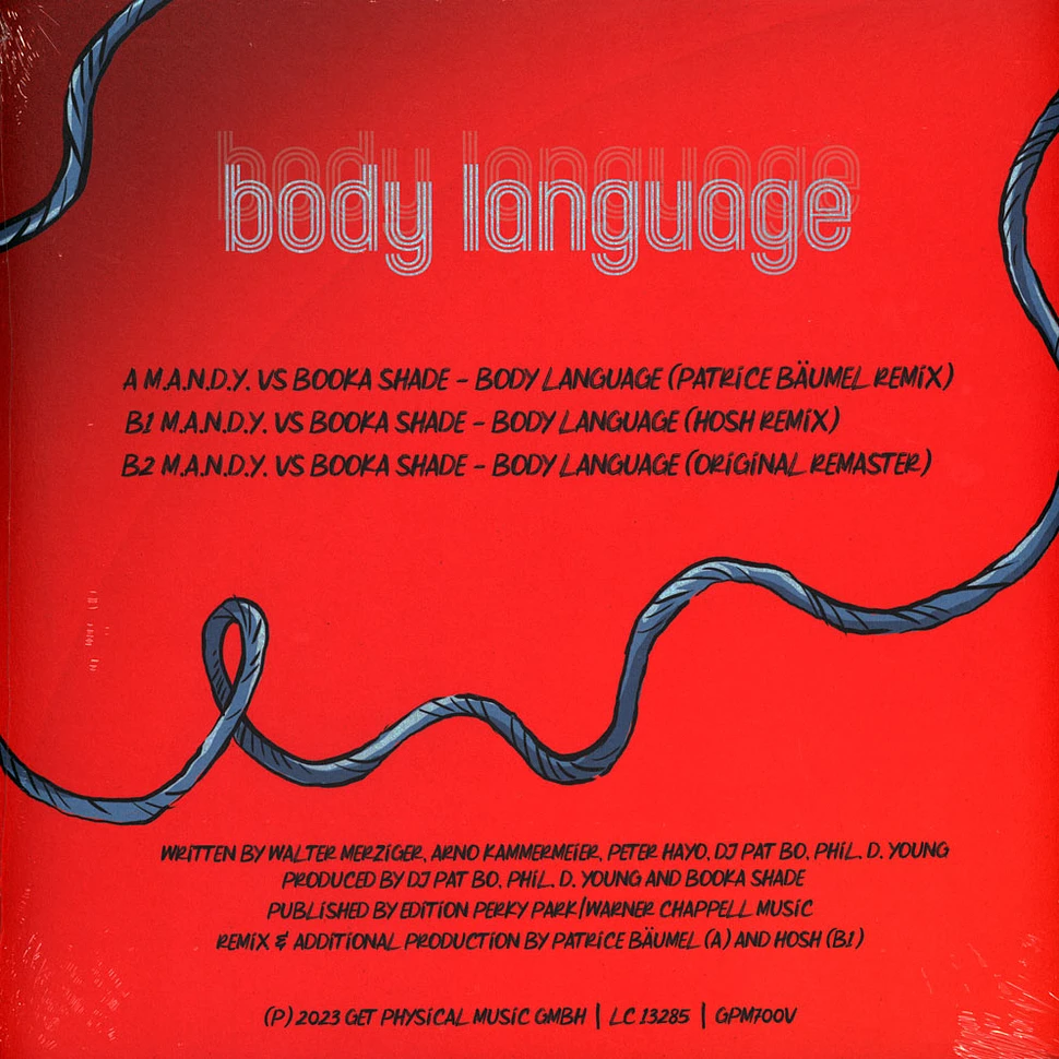 M.A.N.D.Y. VS Booka Shade - Body Language Remixes