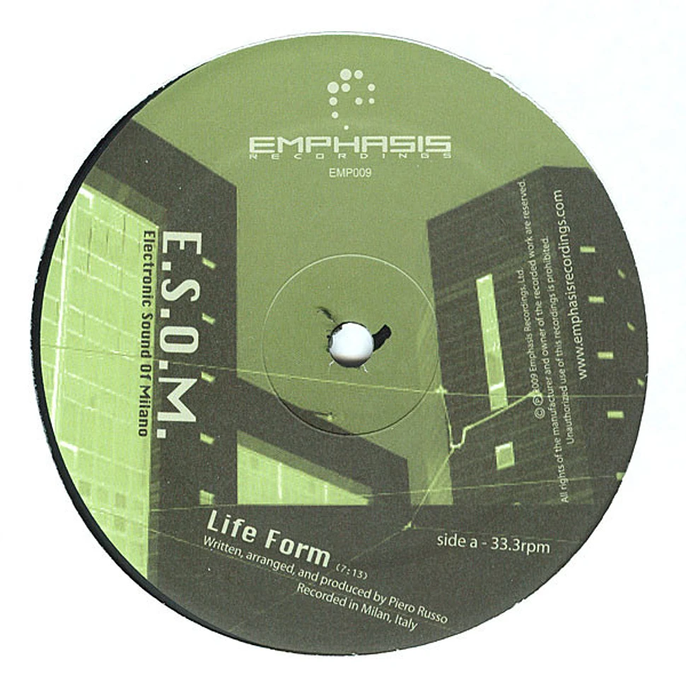 Electronic Sound Of Milano - Life Form
