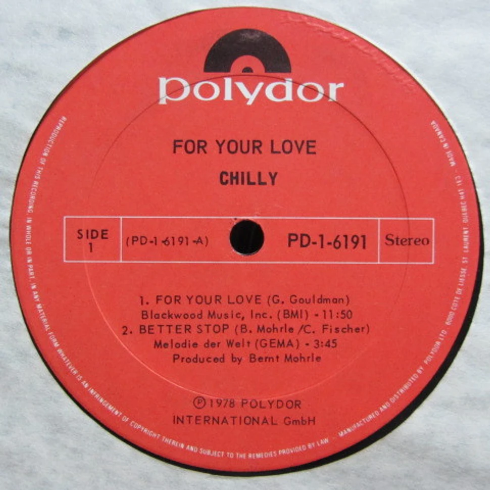 Chilly - For Your Love