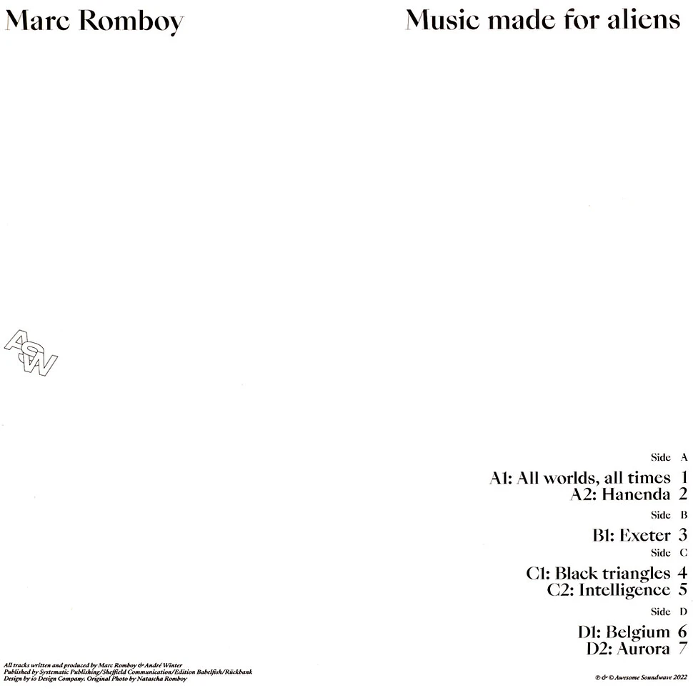 Marc Romboy - Music Made For Aliens