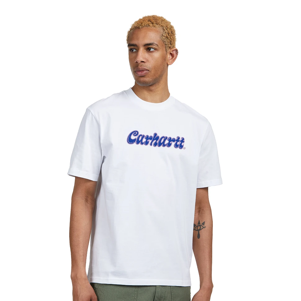 Carhartt WIP S/S Liquid Script T-Shirt (White) HHV