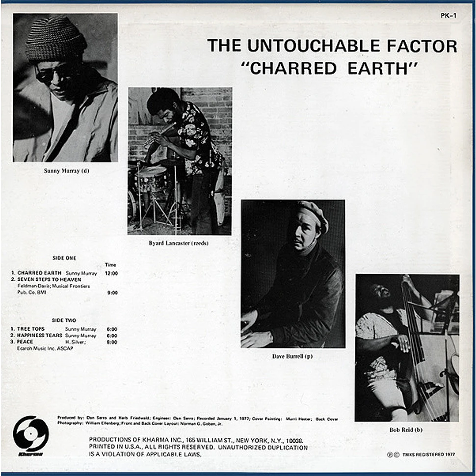 Sunny Murray & The Untouchable Factor - Charred Earth