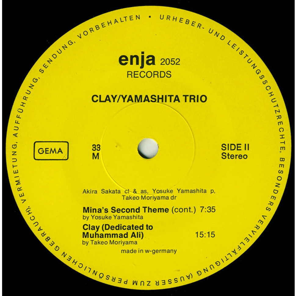 Yosuke Yamashita Trio - Clay