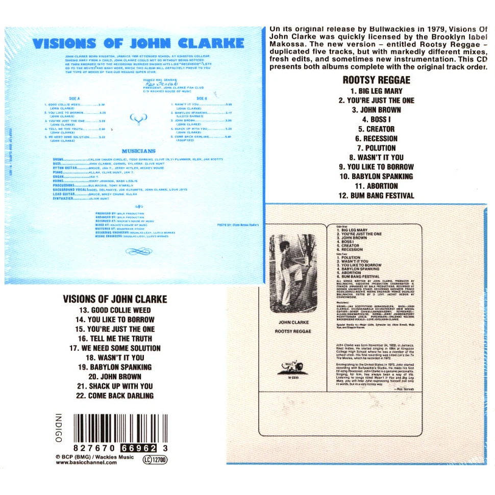 John Clarke - Visions Of John Clarke / Rootsy Reggae