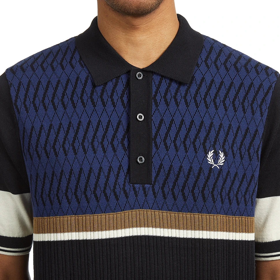 Fred Perry - Argyle Panel Knitted Shirt