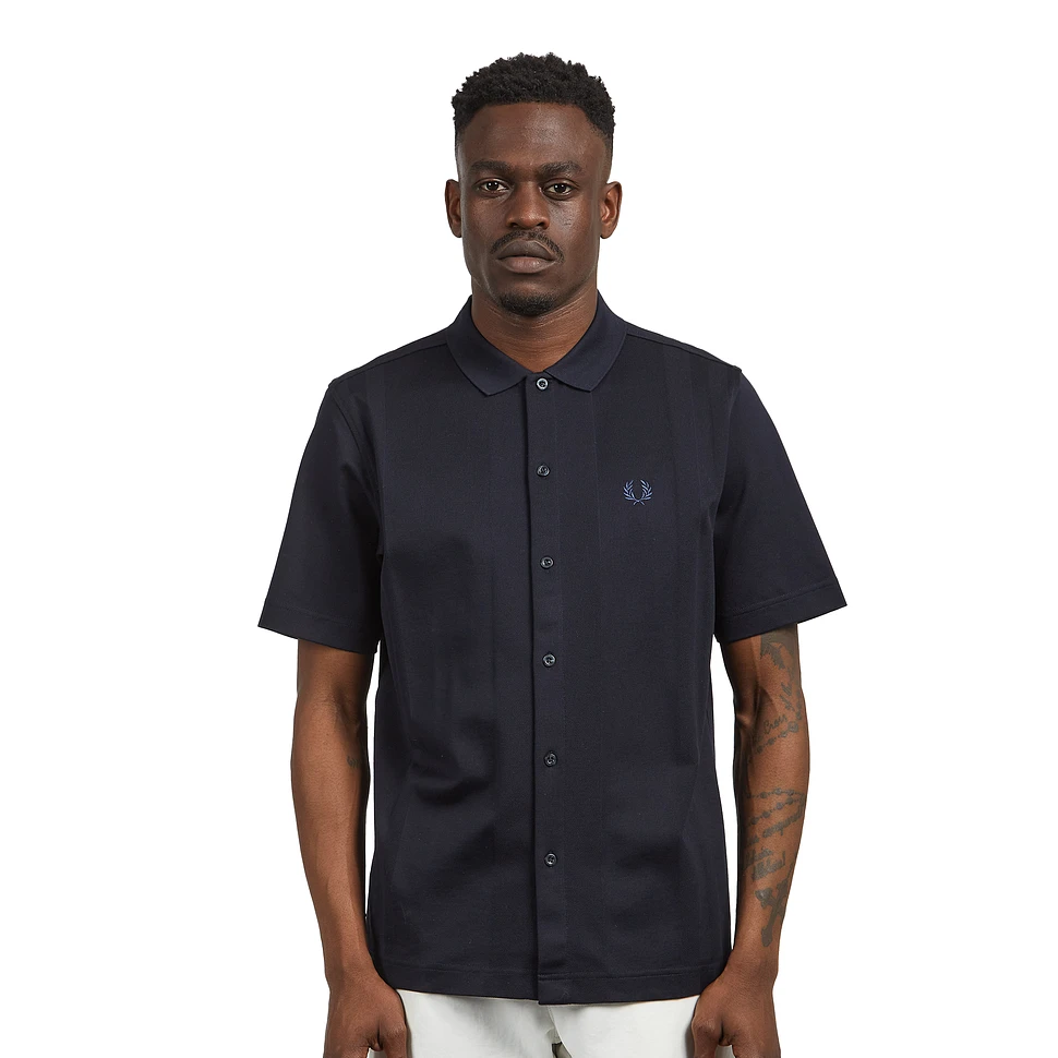 Fred Perry - Stripe Button Through Polo Shirt