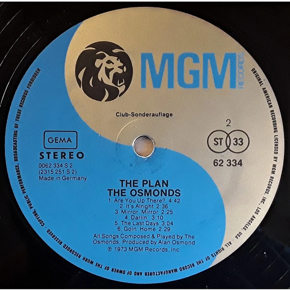 The Osmonds - The Plan