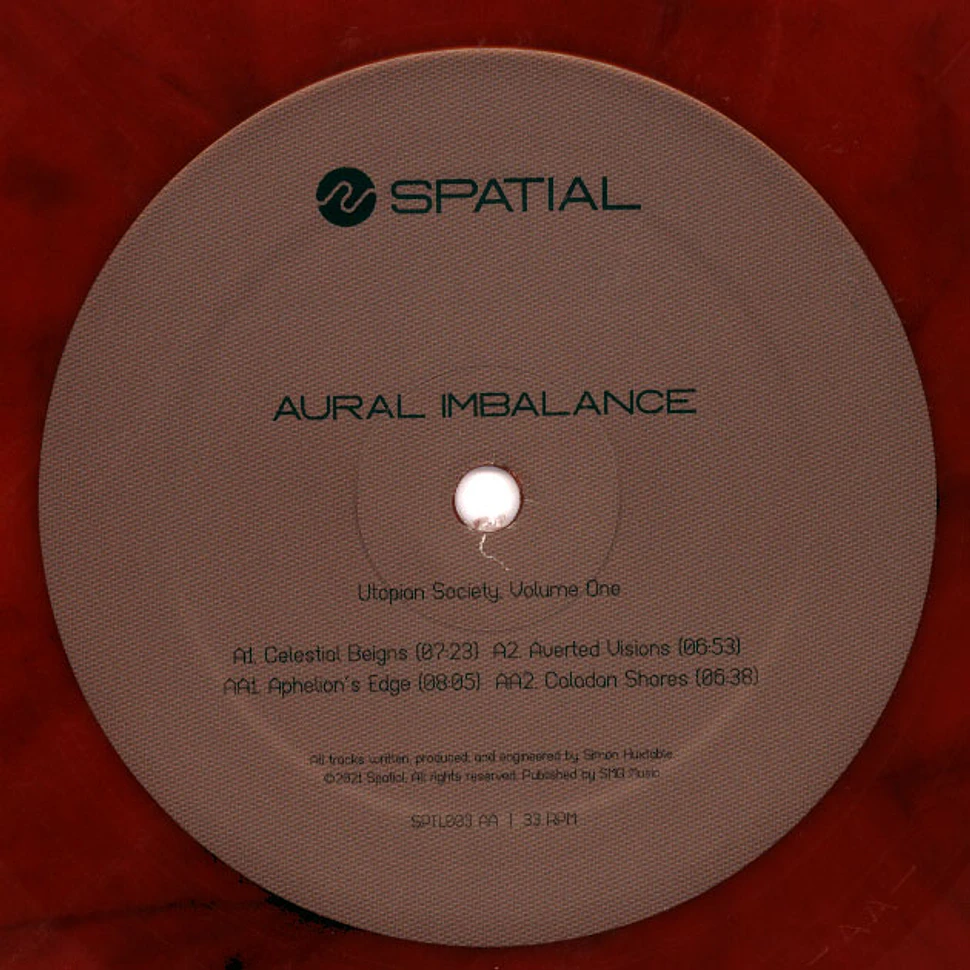 Aural Imbalance - Utopian Society, Volume 1 Red Marbled Vinyl Edition