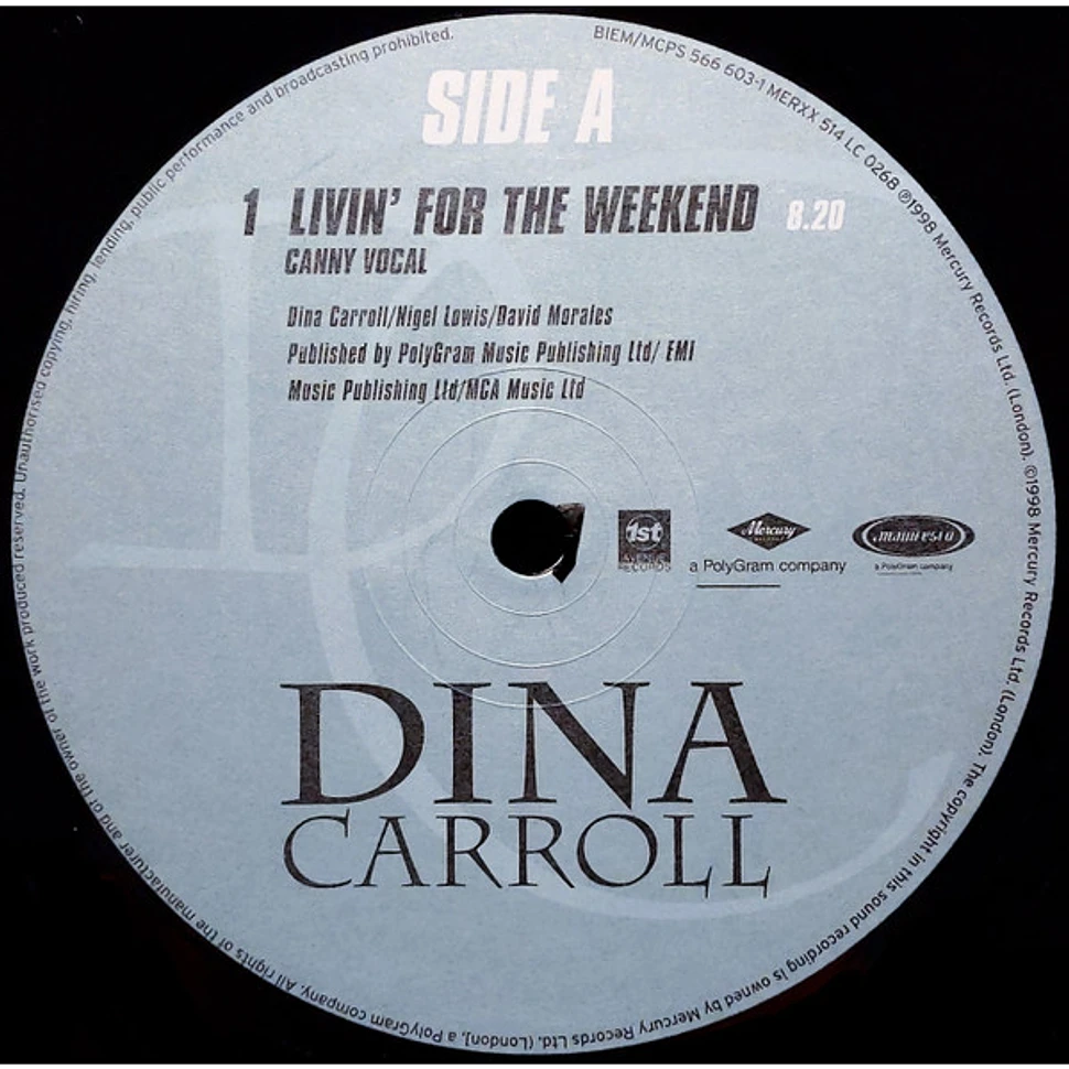 Dina Carroll - Livin' For The Weekend