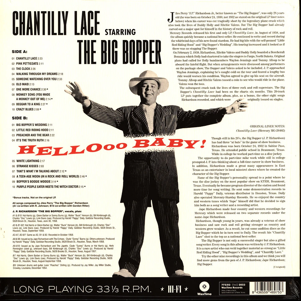 Big Popper - Chantilly Lace Starring The Big Popper