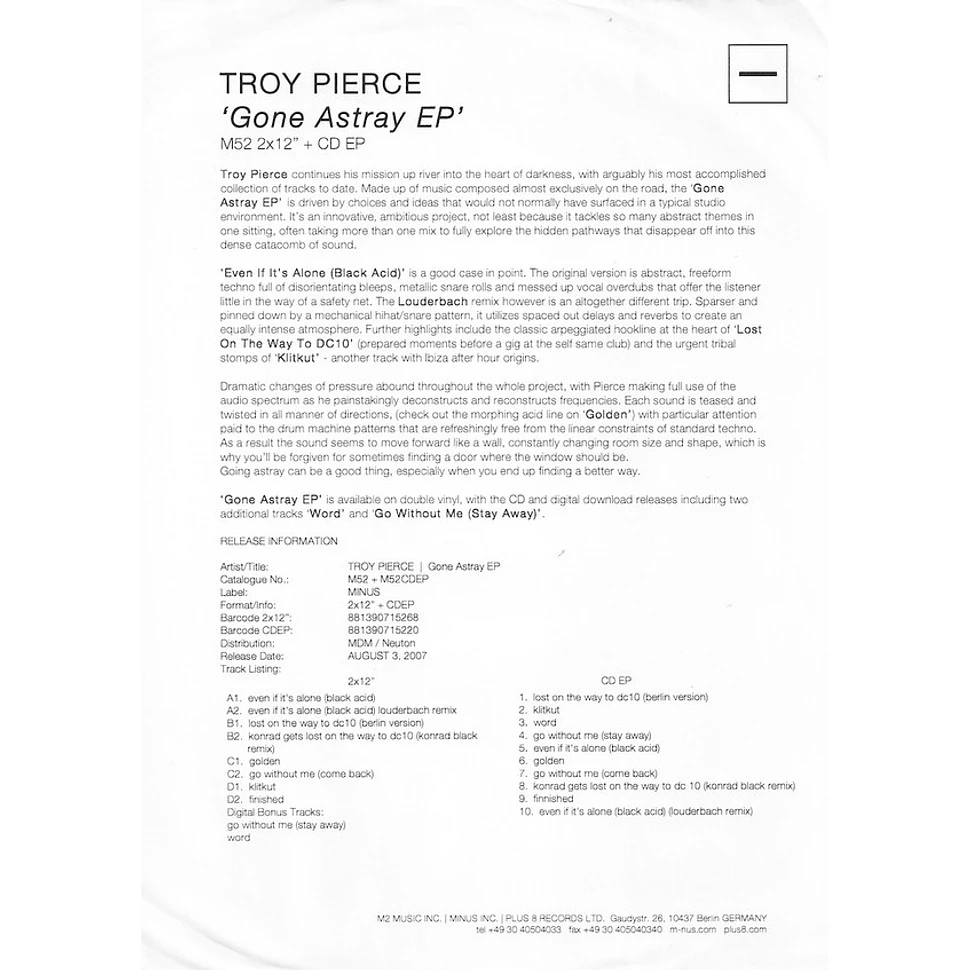 Troy Pierce - Gone Astray EP
