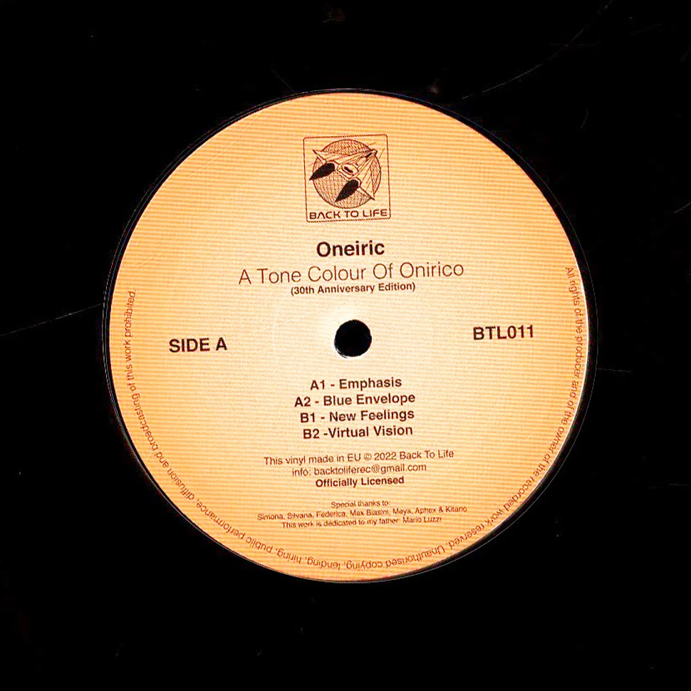 Oneiric - A Tone Colour Of Onirico
