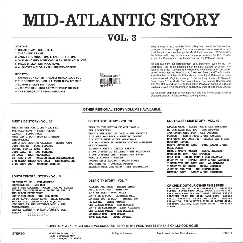 V.A. - Mid-Atlantic Story Volume 3 Black Vinyl Edition