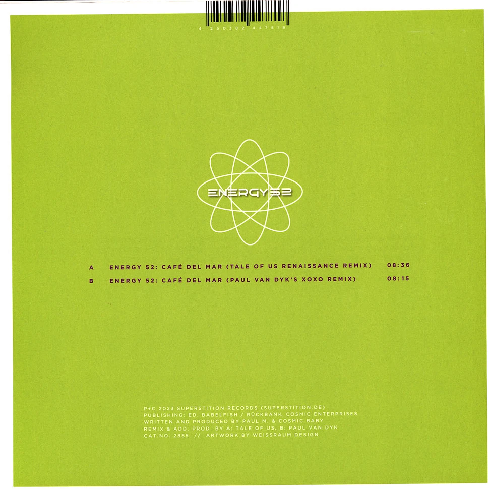 Energy 52 - Café Del Mar - Tale Of Us & Paul Van Dyk Remixes