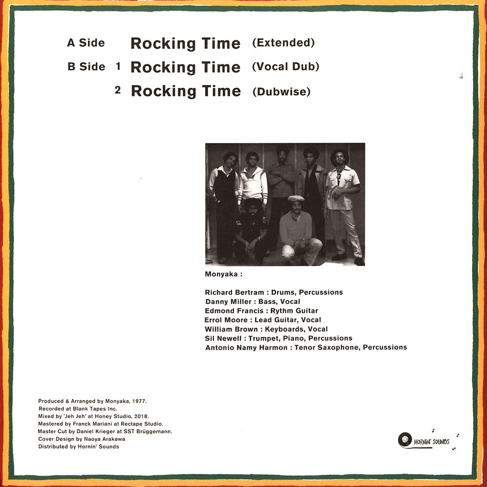 Monyaka - Rocking Time (Extended) / Vocal Dub, Dubwise