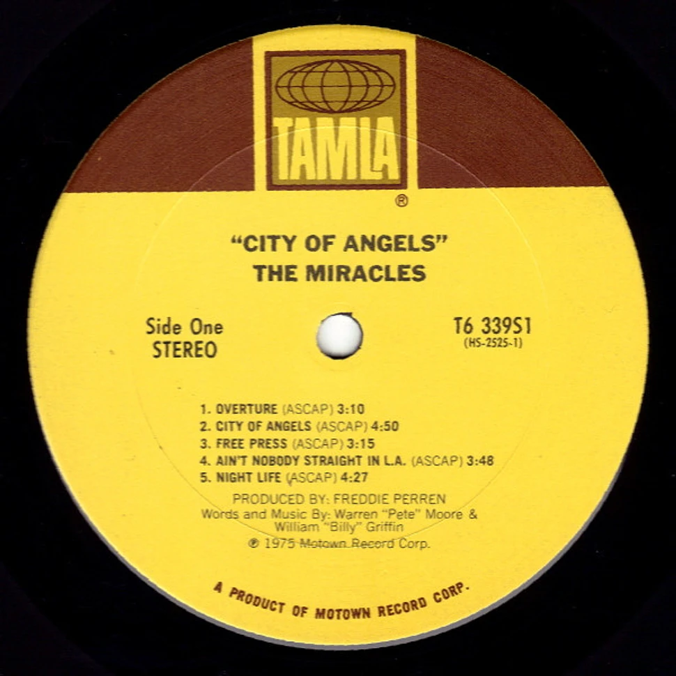 The Miracles - City Of Angels