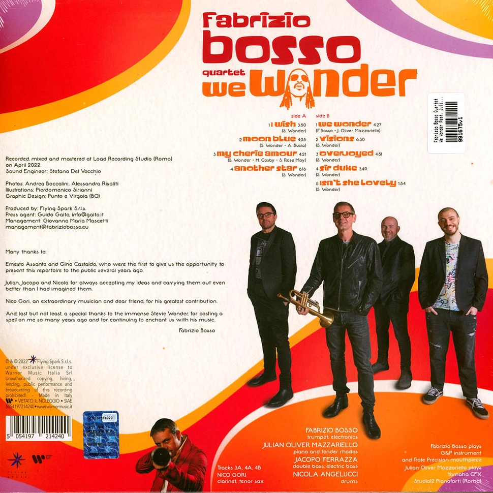 Fabrizio Bosso Quartet - We Wonder Feat. Julian Oliver Mazzariello