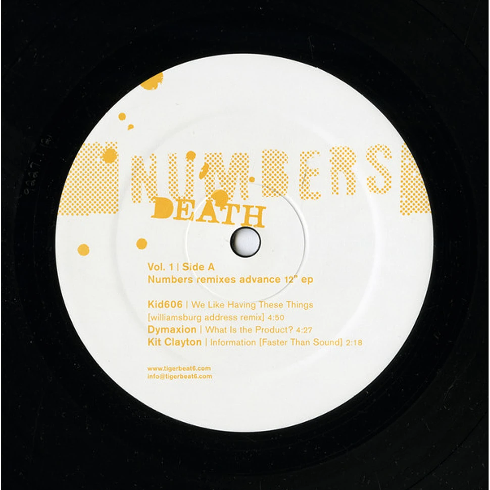 Numbers Death Vol. Vinyl 12