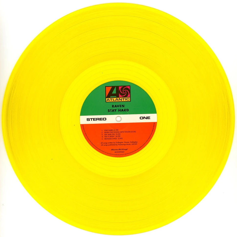 Raven - Stay Hard Translucent Yellow Vinyl Edition