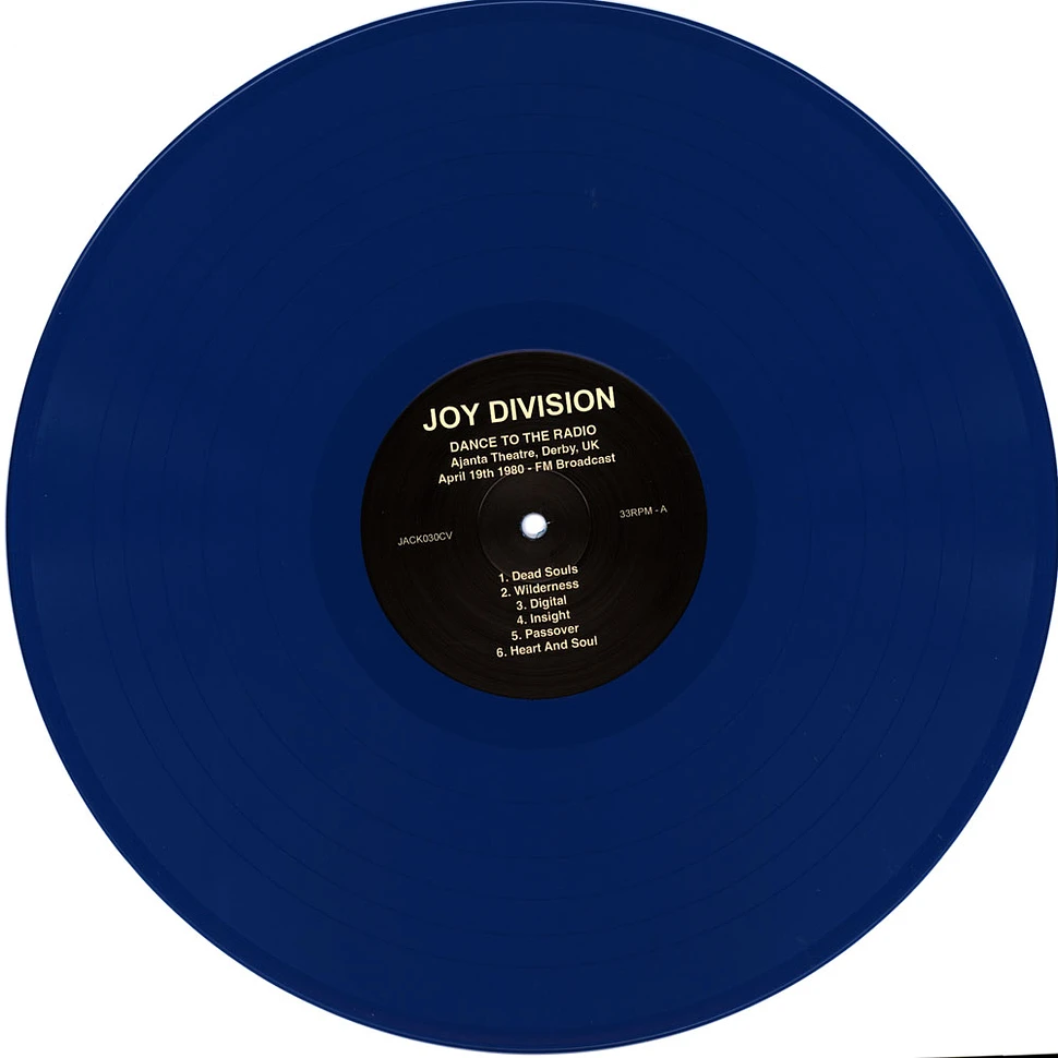 Joy Division - Dance To The Radio: Ajanta Theatre Derby 1980 Blue Vinyl Edtion