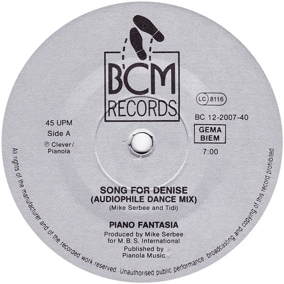 Piano Fantasia - Song For Denise