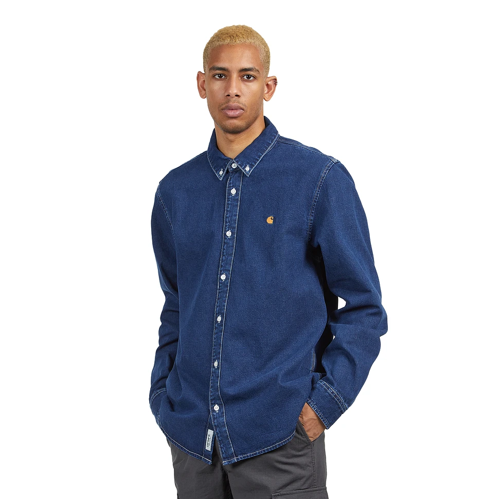 Carhartt WIP - L/S Weldon Shirt (Blue) | HHV