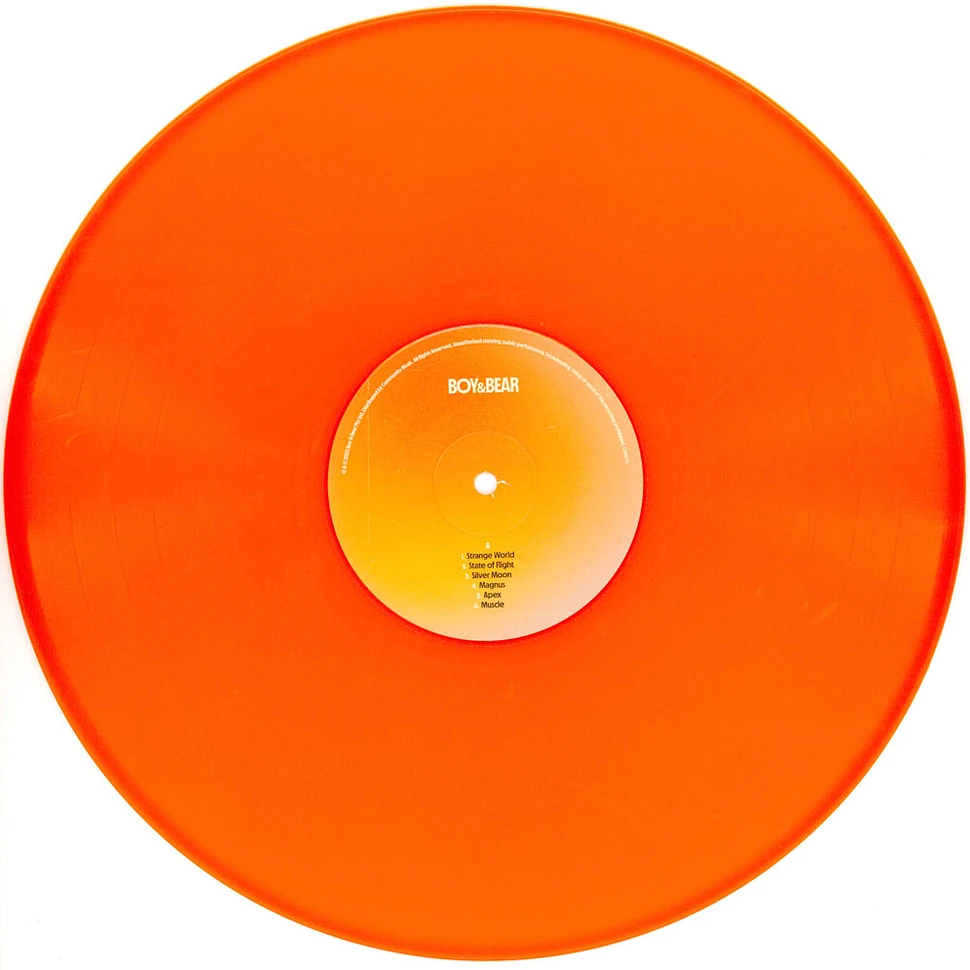 Boy & Bear - Boy & Bear Orange Vinyl Edtion