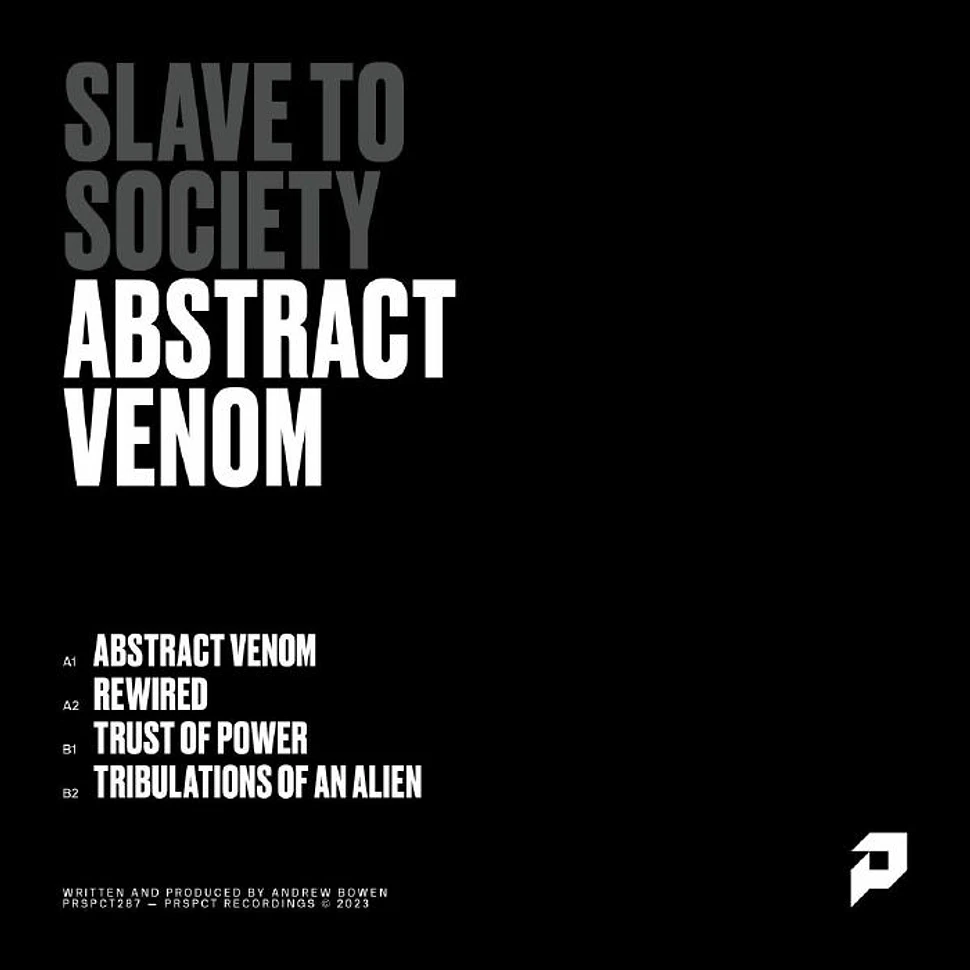 Slave To Society - Abstract Veno